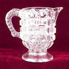McKee Tappan Toy Creamer EAPG Clear Glass Childs 1887 Antique
