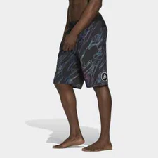 ADIDAS Men's Water World Graphic Swimming Bermuda Shorts