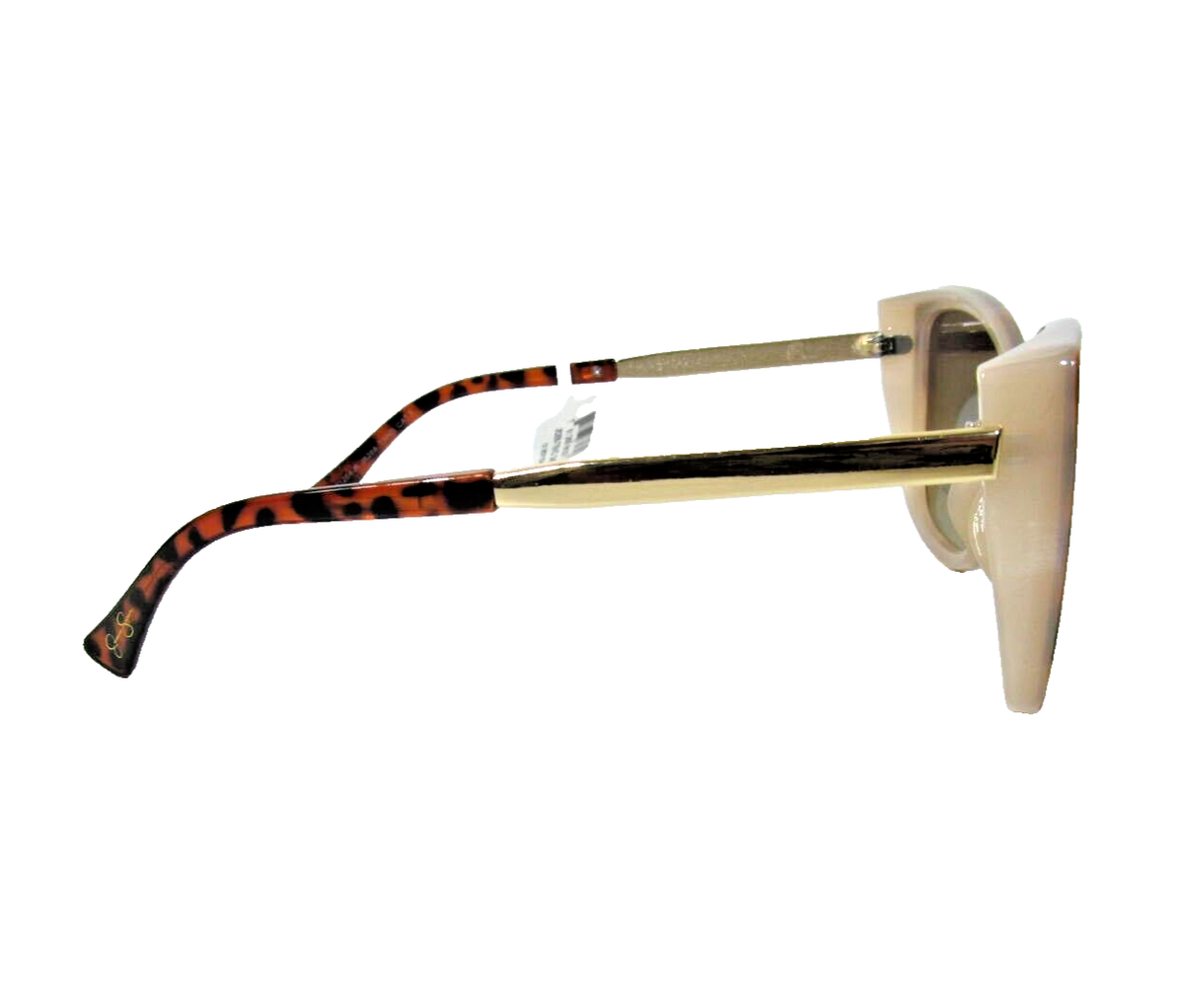 Jessica Simpson J6101 Metal brown & gold Cat Eye 100% Uv Protection‎ Sunglasses JESSICA SIMPSON Tortoiseshell Cat Eye Sunglasses Sunglasses  main image 3