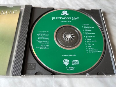 Fleetwood Mac Greatest Hits CD Warner 9 25801-2 Stevie Nicks