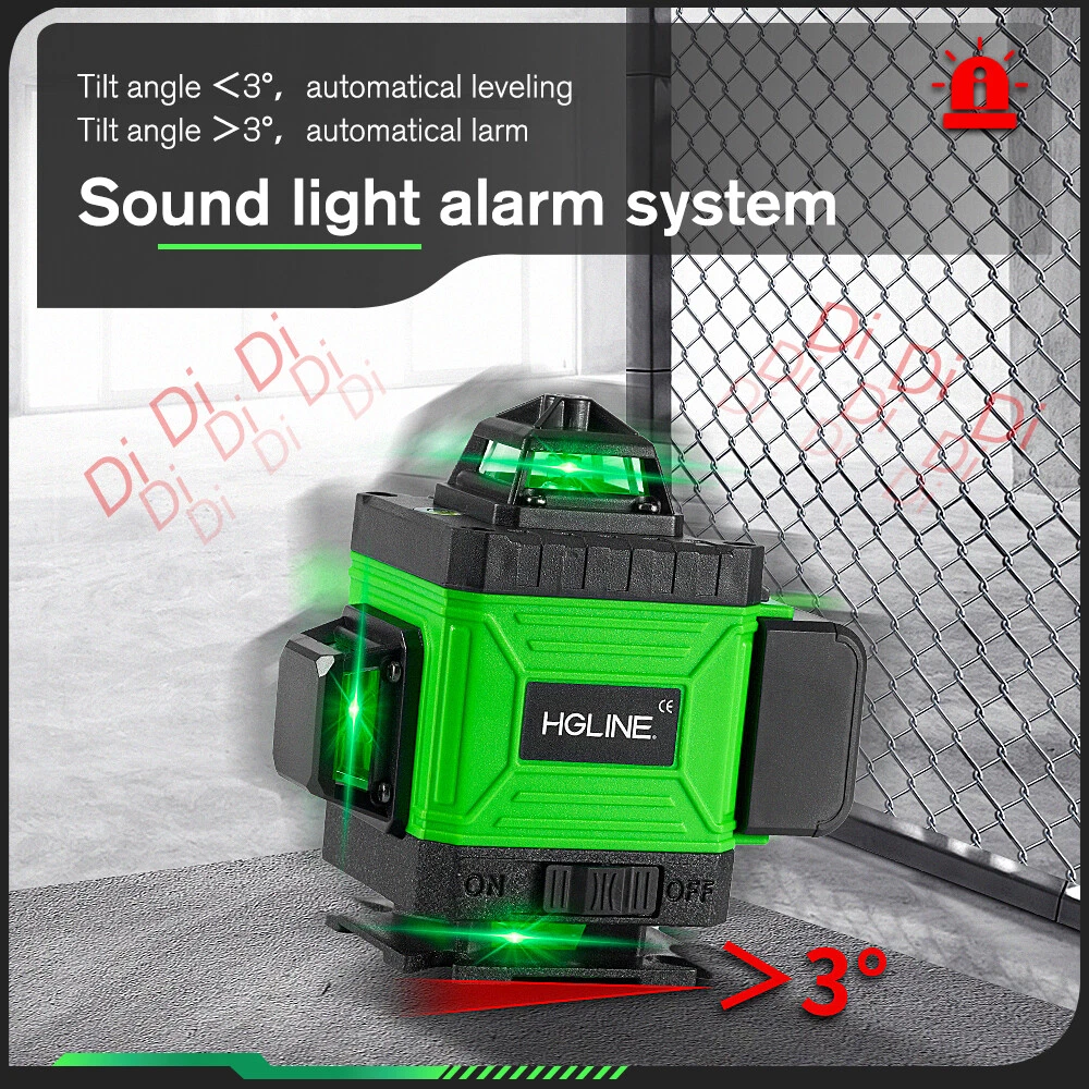 Laser Level 360° Self Leveling 16 Lines 4D Laser Level Measure Tool With Tripod