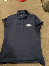 Penn State Nittany Lions Rugby Nike Golf Shirt Womens L Very Good Condition