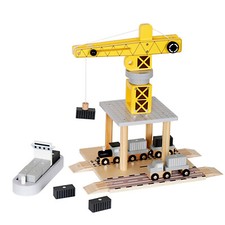 Drehkran Hafen Kran Holzspielzeug Holz Spielz...