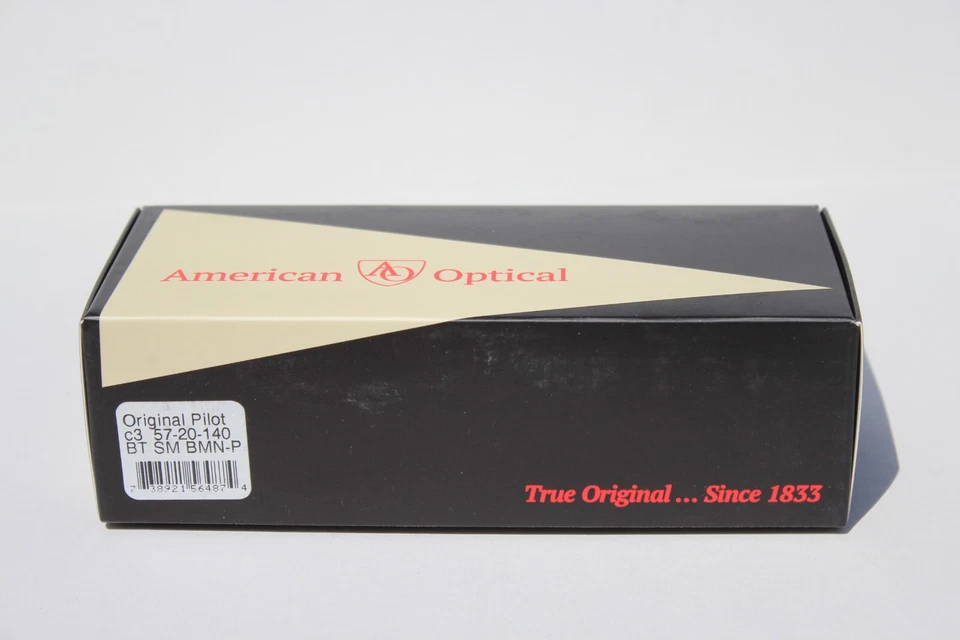 Óculos de Sol AMERICAN OPTICAL Original Pilot POLARIZADO Preto/Azul BT SM BMN-P NOVO - Imagem 2 de 4