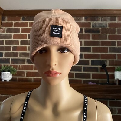 Herschel Supply Company Women’s Beanie Abbott Cafe Creme One Size Unisex  Hat New