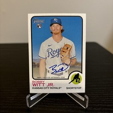 2022 Topps Heritage High Number Bobby Witt Jr Real One Auto RC ROA-BW