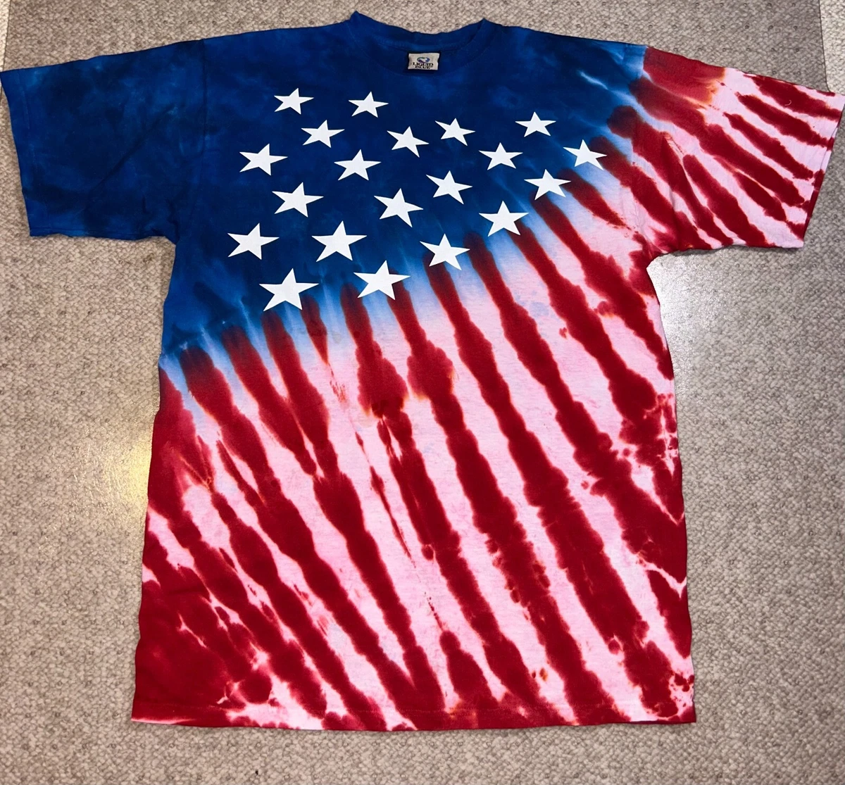 American flag tie dye cheap shirt