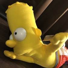 Swimming Bart Simpson Doll Plush Shark Fin Hang Tag The Simpsons