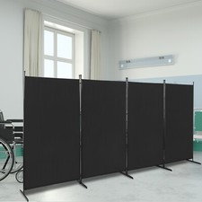4-Panel Room Divider Folding Privacy Partition Screen for Home Office Room