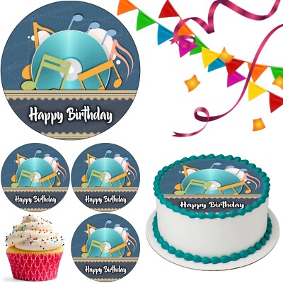 Notenblatt Note Tortenaufleger Party Deko essbar Geburtstag Feier Cupcake Geschenk