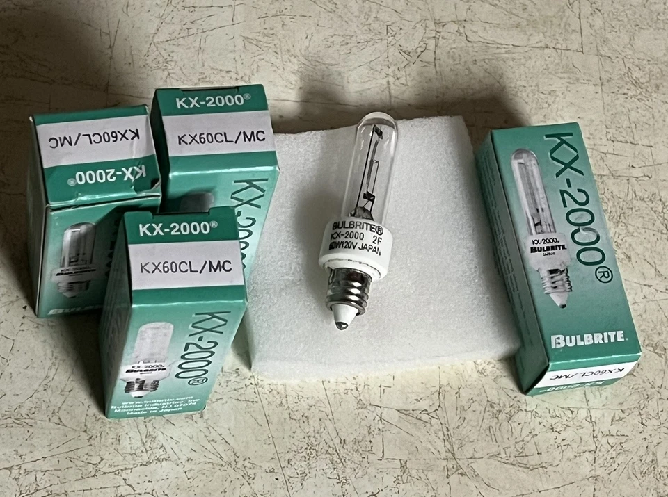 [4 PACK] Bulbrite KX2000 2F KX60CL/MC T3 Mini Candelabra E11 60W 120V Clear - Image 2 of 4