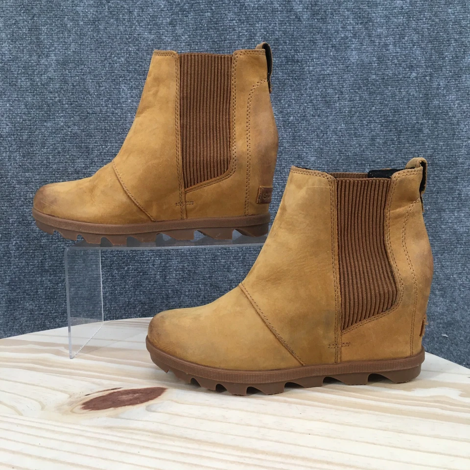 Сапоги Sorel женские 7 Joan of Arctic II на танкетке чукка желтые топ на лодыжке NL3022-224 - Изображение 2 из 4