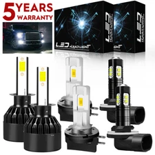 FOR HYUNDAI SONATA 2009 2010 6x LED Headlight Kit High Low Beam Fog Light Bulbs