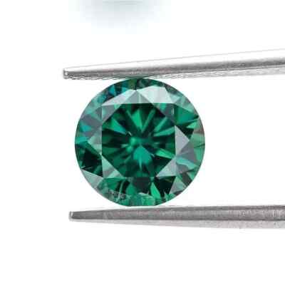 4 Ct Green Round Cut Diamond D Grade Certified Natural VVS1 + 1 Free Gift