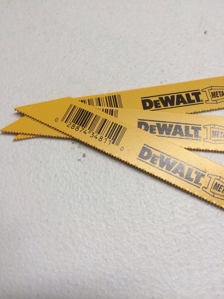 3-DEWALT  6" 18 TPI  BI-METAL  DW4811 (NEW) RECIPROCATING SAW BLADES