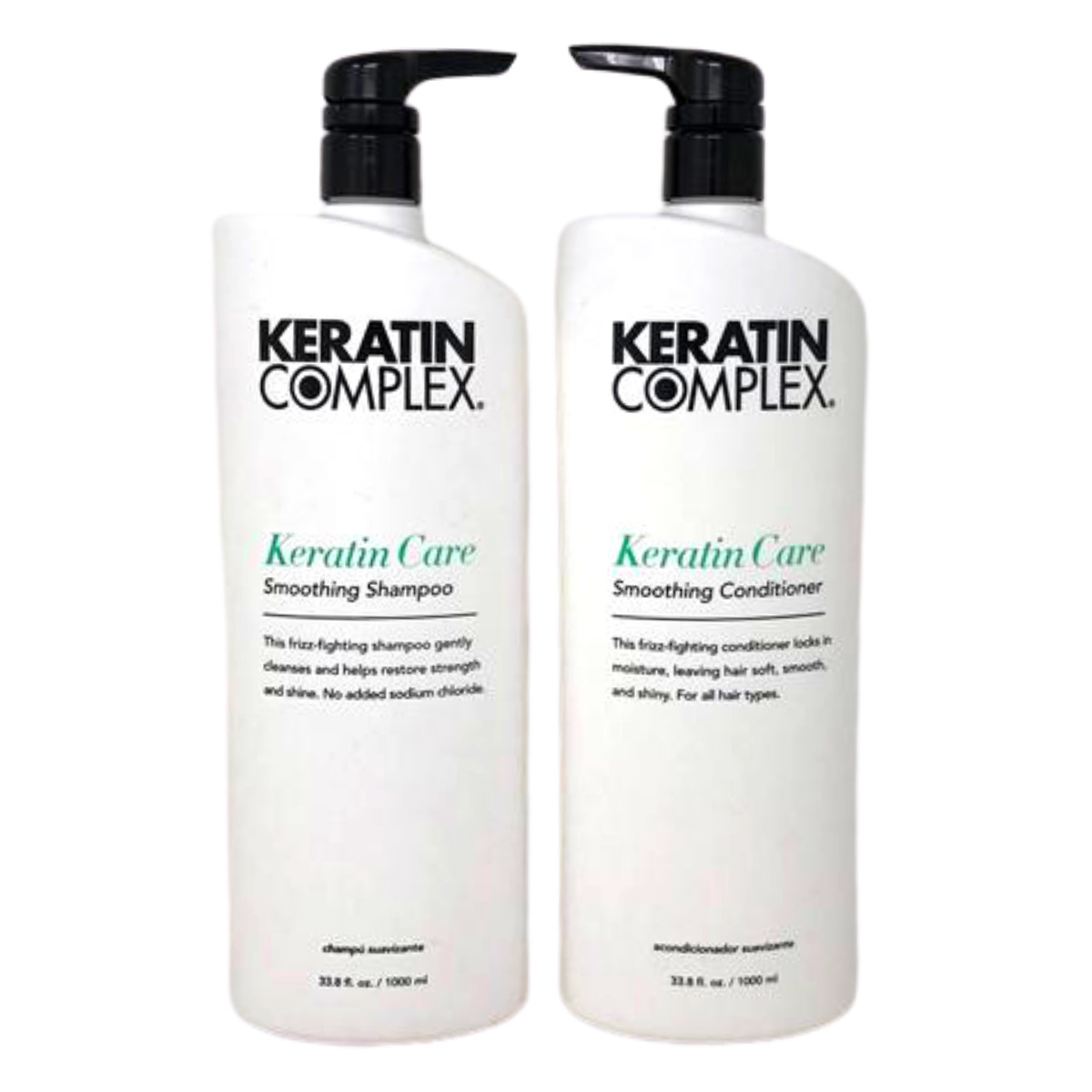Keratin Complex Care Smoothing Shampoo and Conditioner 33.8 oz NEW PACKAGE