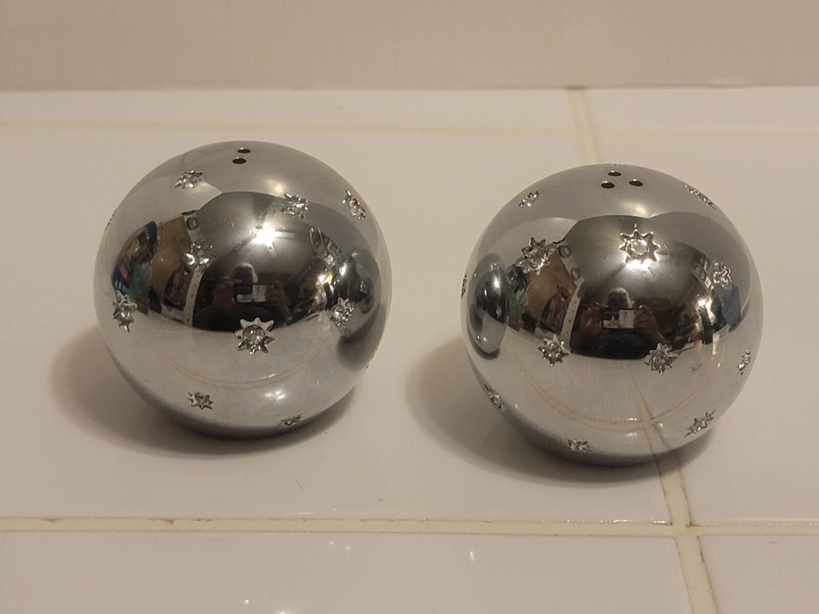 L'Objet STARS SPICE JEWELS, SET OF 2 Salt And Pepper Shakers