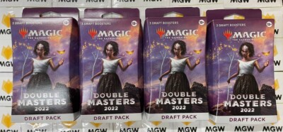 MTG Double Masters 2022 ENGLISH Draft Pack w 3 Booster Packs x4 Factory Sealed