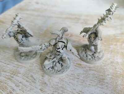 Warhammer Underworlds Morgok's Krushas mit Karten - grundiert