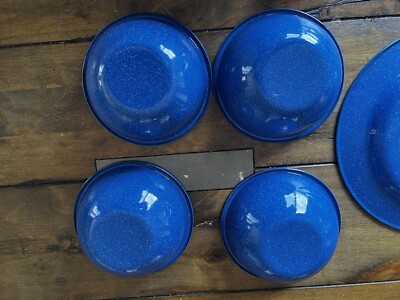 Coleman - 【Coleman】ENAMEL DISHWARE SET Coleman Camping Tableware: 24-Piece Enamel Dinnerware