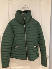 Tokyo Laundry Womans Padded Jacket, Dark Green, Size 10.
