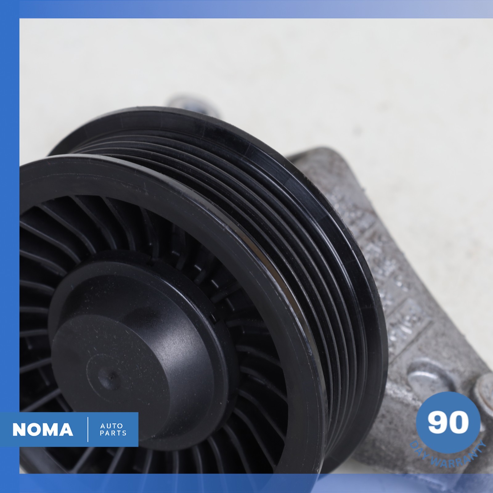 2016 Jaguar X351 XJL Engine Lower Belt Idler Pulley Bracket w/ Pulley OEM