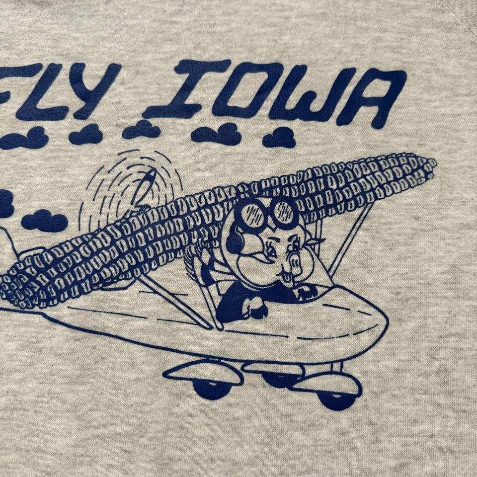 Sudadera De Colección Fly Iowa Para Hombres 2XL Divertida Cerdo Recuerdo Granja Foto 4 de 4
