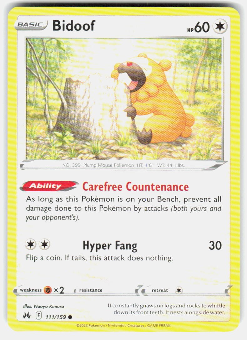 BIDOOF 111/159 CROWN ZENITH LP