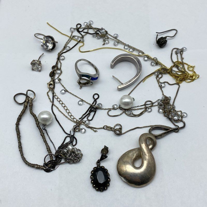 44.0g Sterling Silver 925 Precious Metal Scrap Jewelry Lot