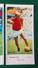 INTERNATIONAL FOOTBALLERS FRANCIS LEE ENGLAND  LYONS MAID TRADE CARD 1971
