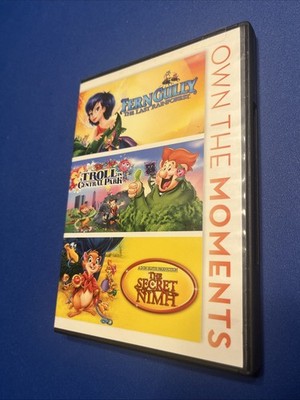 Ferngully / Troll in Central Park / Secret of Nimh - DVD VERY RARE,Very Good HTF