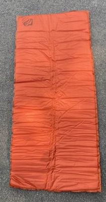 Vintage Therm-A-Rest Orange Camping Mattress Inflatable Sleeping Pad Cascade