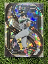 Jacob Wilson 2025 Select Premier Level Silver Cracked Ice Oakland Athletics 164