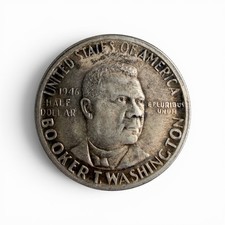1946 P Booker T Washington Half Dollar Classic Commemorative