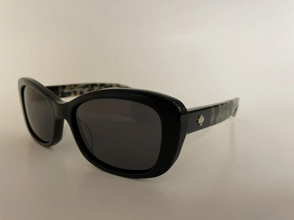 Authentic Kate Spade CLARETTA/PS WR7M9 Blk Plastic Butterfly Sunglasses Gry Lens - Image 2 of 4