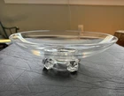 Vintage Steuben John Dreves Designed 11” Footed Glass Bowl Signed