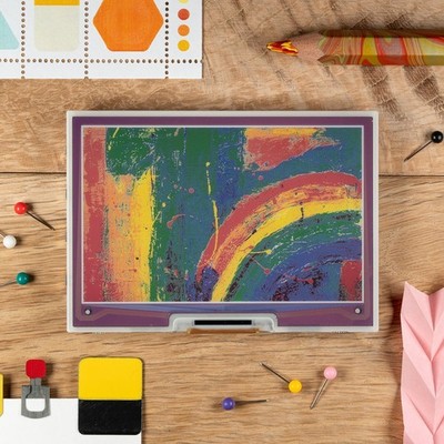 Pimoroni 4-inch Inky Impression (7-Colour w/ ePaper displays/eInk HAT) PIM600