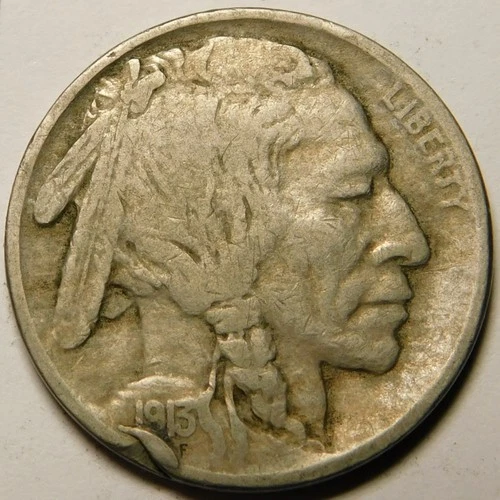1913 P Buffalo Nickel Type-2  VF-Details  Actual Coin Pictured-Not Chem. Treated