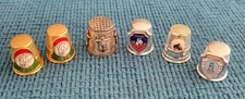 Vintage Thimble Assortments -- Lot of 6 -- Metal