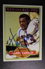 NFL HOFer HARRY CARSON (GIANTS) AUTOGRAPH TRADING CARD~