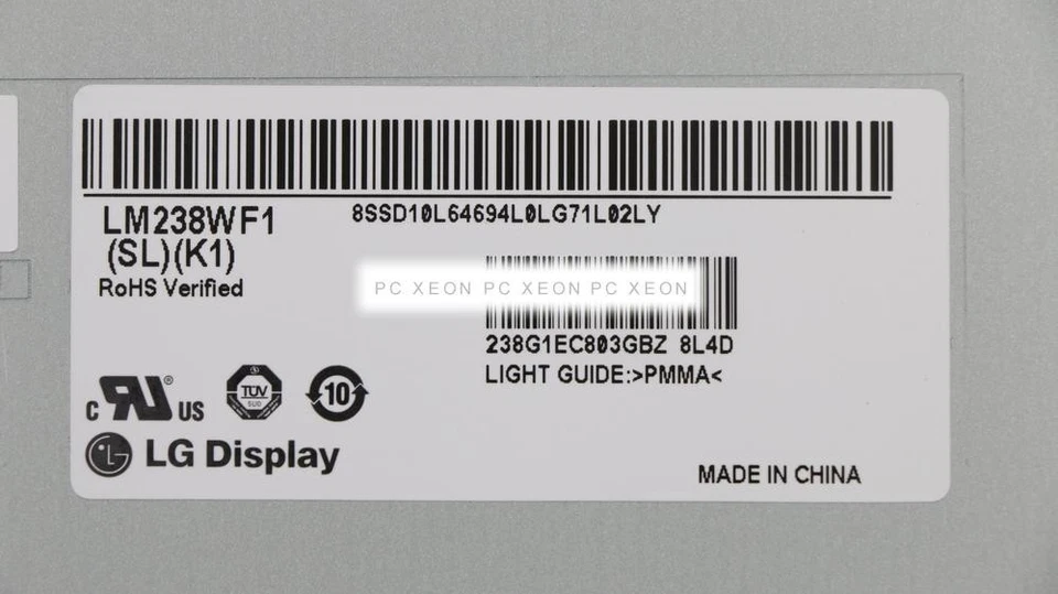 Pantalla LED 23.8'' LG Display LM238WF1(SL)(K1) 1920x1080 Mate 6Pin - Immagine 2 di 2