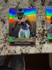 2010 BOWMAN STERLING BLACK REFRACTOR ROOKIE CARD /50 EAGLES BRANDON GRAHAM #34. rookie card picture