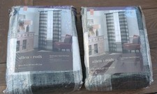 allen + roth 95” Black Light Filtering Back Tab Single Panel Item #3728120 {C5}