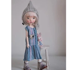 1/6 BJD Doll Landoudou Jointed Cute Resin Female Handmade Face Makeup Eyes Gifts