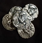 MK Barz Skull and Crossbones 1oz Hand Poured Silver Round .999 *See description