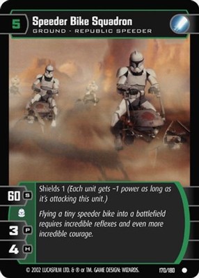 Speeder Bike Squadron - FOIL - Attack of the Clones - Star Wars TCG