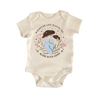 Life Plants Grace Magic Newborn Baby Onesie  Bodysuit