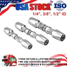 3 Hydraulic Hose Repair Kit 1/4" 3/8" 1/2" ID For R16 R19 2-Wire Hydraulic Hoses