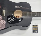 ZACH TOP SIGNED CUSTOM COLD BEER & COUNTRY MUSIC ACOUSTIC GUITAR JSA COA — photo 2