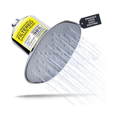 Afina High Pressure Filtered Shower Head - Advanced Filtration for Hair, Skin...